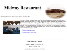 Tablet Screenshot of midwayrestaurant.com